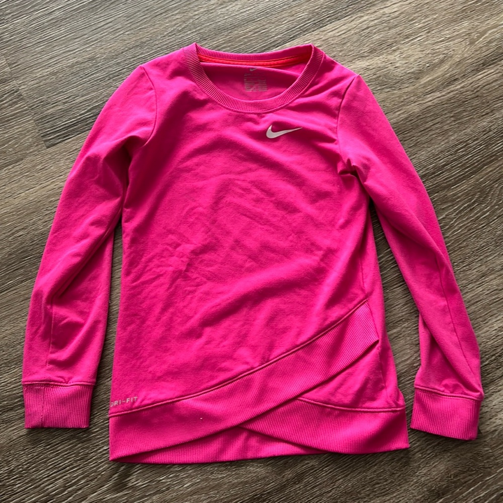 Nike girls pink sweatshirt